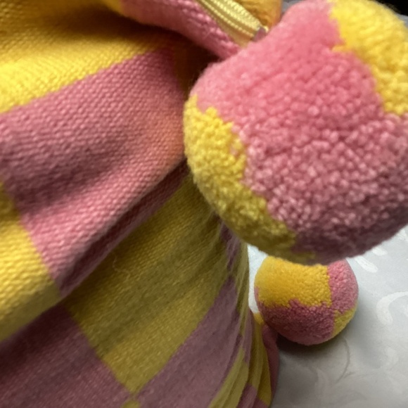 McKenzie child pillows, rear, black, print, yellow, and pink retired - Picture 7 of 11